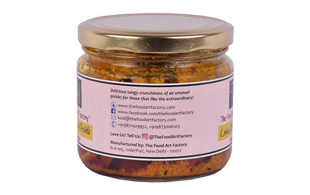 The Food Art Factory Lotus Stem Pickle    Glass Jar  200 grams
